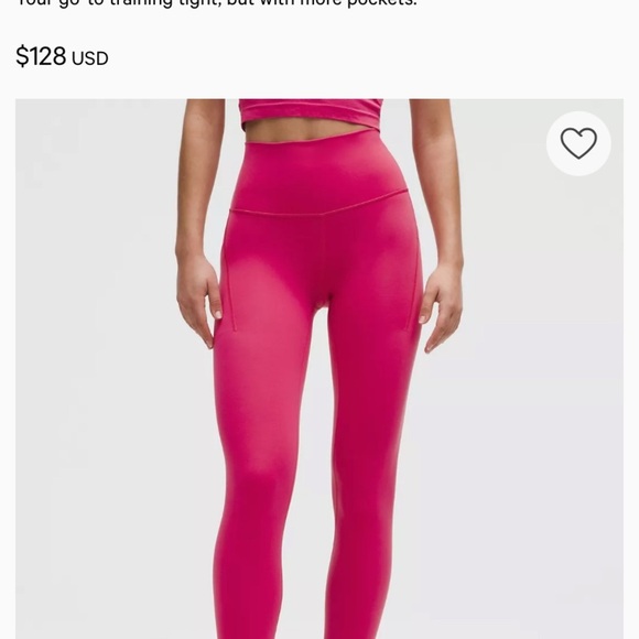 Lululemon Women’s Purple Wunder Under Leggings with Pockets 25” - Picture 7 of 7